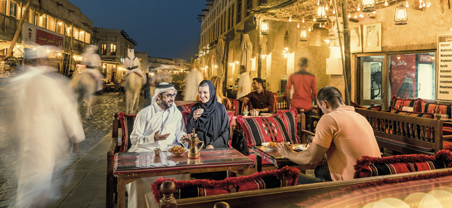 Aerial view of Doha city