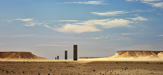 East West-West East by Richard Serra at Zekreet