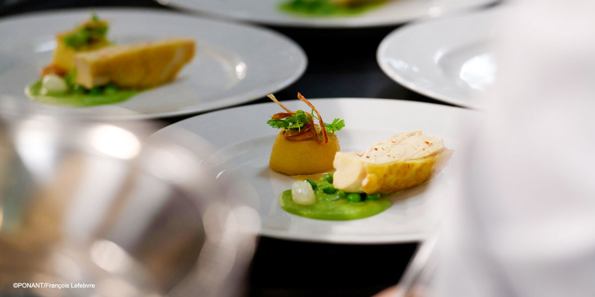 Onboard dining - Le Champlain ship - Whale shark cruise in Qatar